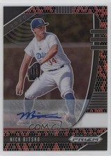 2020 Panini Prizm Draft Picks Snakeskin 10/15 Nick Bitsko #PDP24 Auto 12ty