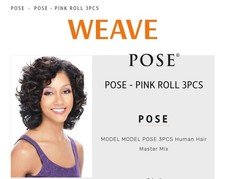 Model Model Pose Human Hair Weft Extensions Straight Tangle Free Pink 3pcs