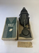 Antique 1943 YALE Steamer Trunk Chest Lock, NOS, NIB, Keys, Rivets, Hardware