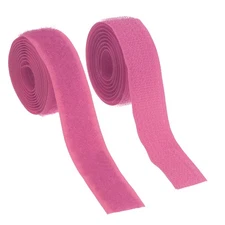 Sew on Hook and Loop Tape, 3/4 Inch Nylon Fastener Strips 1 Yards (Rose Red)