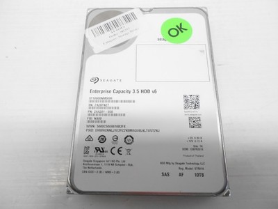 Seagate ST10000NM0096 10TB 12Gb 12gbps 3.5'' SAS Hard Drive Server Dell HP