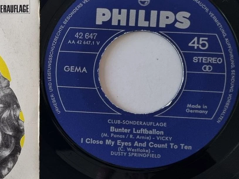 Vicky Leandros/ Dusty Springfield/ Manfred Mann - Bunter Luftballon 7'' Vinyl EP - Image 3 of 4