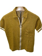 Boy s Vintage 70s Sears Sportswear Combed Cotton Sweater 14 Zip Front