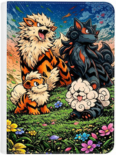 Hisuian Growlithe & Arcanine UV Color or Lase...