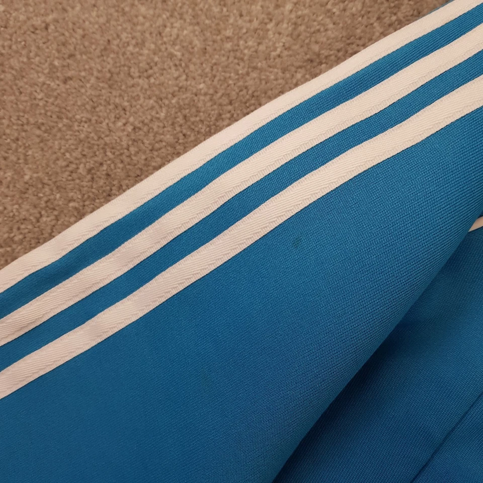 Chaqueta de Pista Adidas Para Hombre Mediana Azul Cielo Originales Superstar Trifolio Cremallera Gimnasio Foto 4 de 4