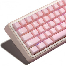 Dagaladoo Pink Jade PBT Keycap Set 121 Keys Cherry Profile Mechanical Keyboard