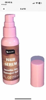b·pure Hair Serum Smoothing for Dry & Damaged Hair Coconut Argan Almond 2 fl oz