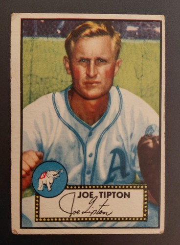 Joe Tipton [Gray Back] #134 1952 Topps card