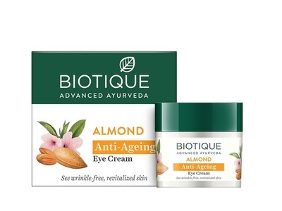 Biotique Bio Mandel Anti-Aging Beruhigende Und Nährende Augencreme 15g