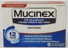Mucinex 12 Hour Maximum Strength 1200mg Expectorant, 56 tablets, 06/2028
