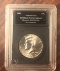 1995-P Authenticated Brilliant Uncirculated Slabbed Kennedy Half Dollar