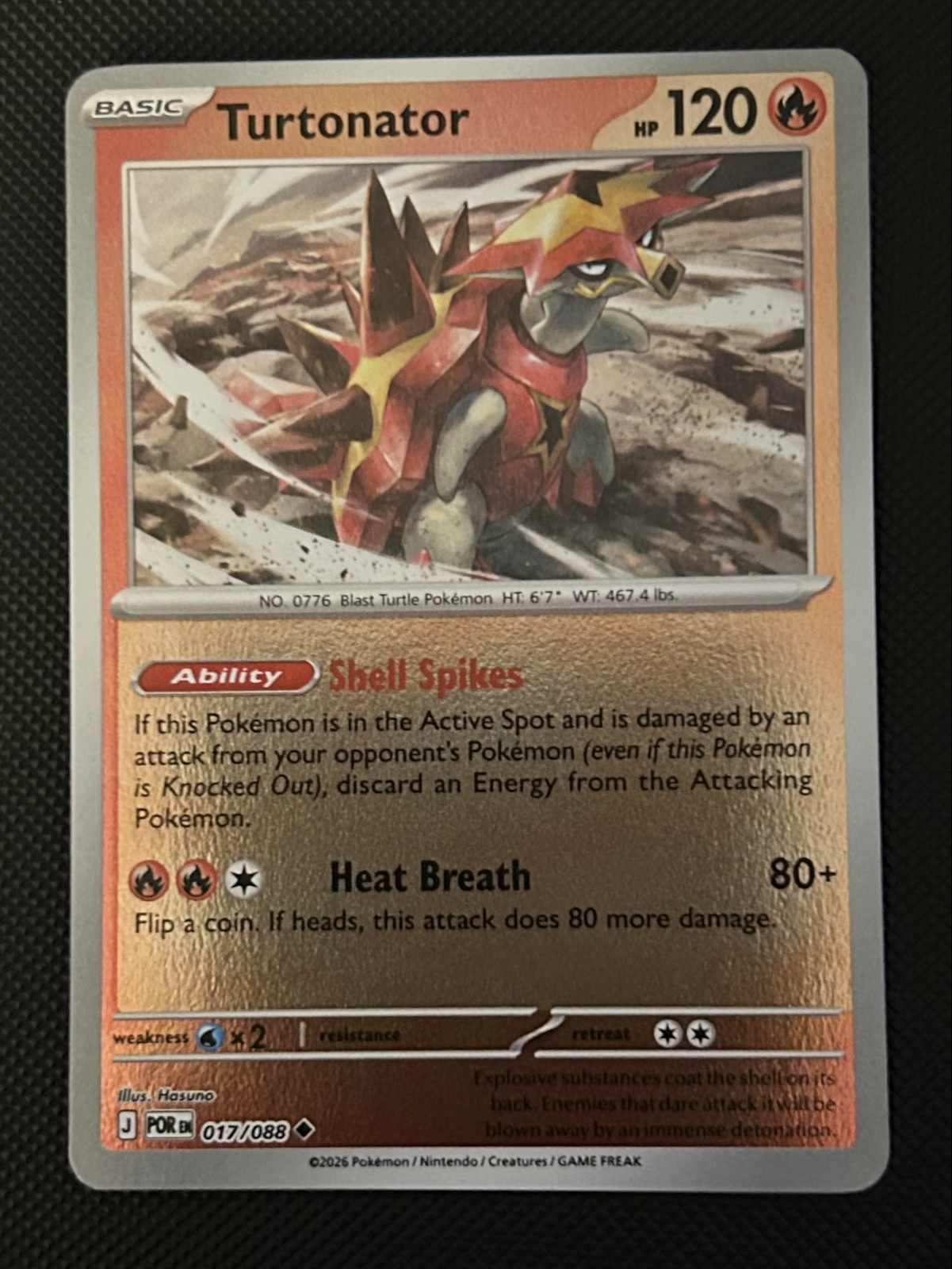 Turtonator 017/088 Me03: Perfect Order Reverse Holo