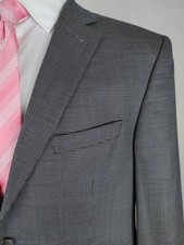 Daniel Cremieux Loro Piana Blazer 42R Sport Coat Gray Wool Nailshead 2Btn Jacket