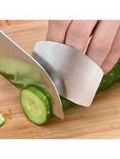 1pc Stainless Steel Finger Guard Protector for Cutting Chopping and Kitchen Use