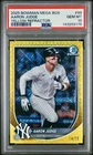 2025 BOWMAN MEGA BOX AARON JUDGE  YELLOW REFRACTOR /75 PSA 10 YANKEES