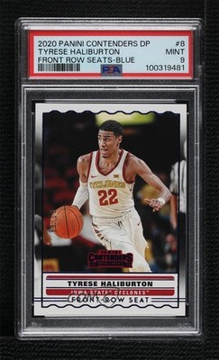 2020 Contenders Draft Picks Blue 2/99 Tyrese Haliburton PSA 9 MINT Rookie RC 7sd