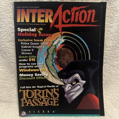 InterAction Computer Games Magazine Holiday 1995 Torin s Passage. Overall Good