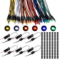 126 Pcs 12v Lights Kit, 60 Pre Wired Light Emitting Diodes 60 Plastic Lamphol...