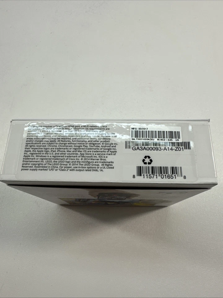 Google Chromecast 2nd Generation HD Media Streamer GA3A00093-A14-Z01 Brand New - Image 2 of 4