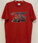 Vintage KEEP ON FARMIN’ Massey Ferguson Combine Hot Rod Tractor Hanes T-Shirt — photo 2