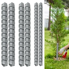 6 Pcs Tree Trunk Protector Plastic Spiral Tree Guard Tree Bark Tube Wraps