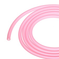 PVC Petrol Fuel Line Hose 3/16" x 5/16" 6.6ft Pink for Chainsaws Lawn Mower