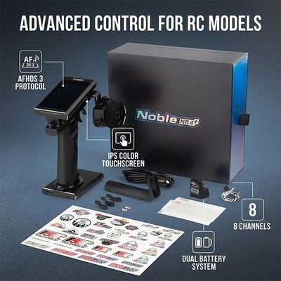Flysky Noble NB4+ 2.4GHz 8CH RC Transmitter FGR4S Receiver AFHDS 3 Protocol C9D0