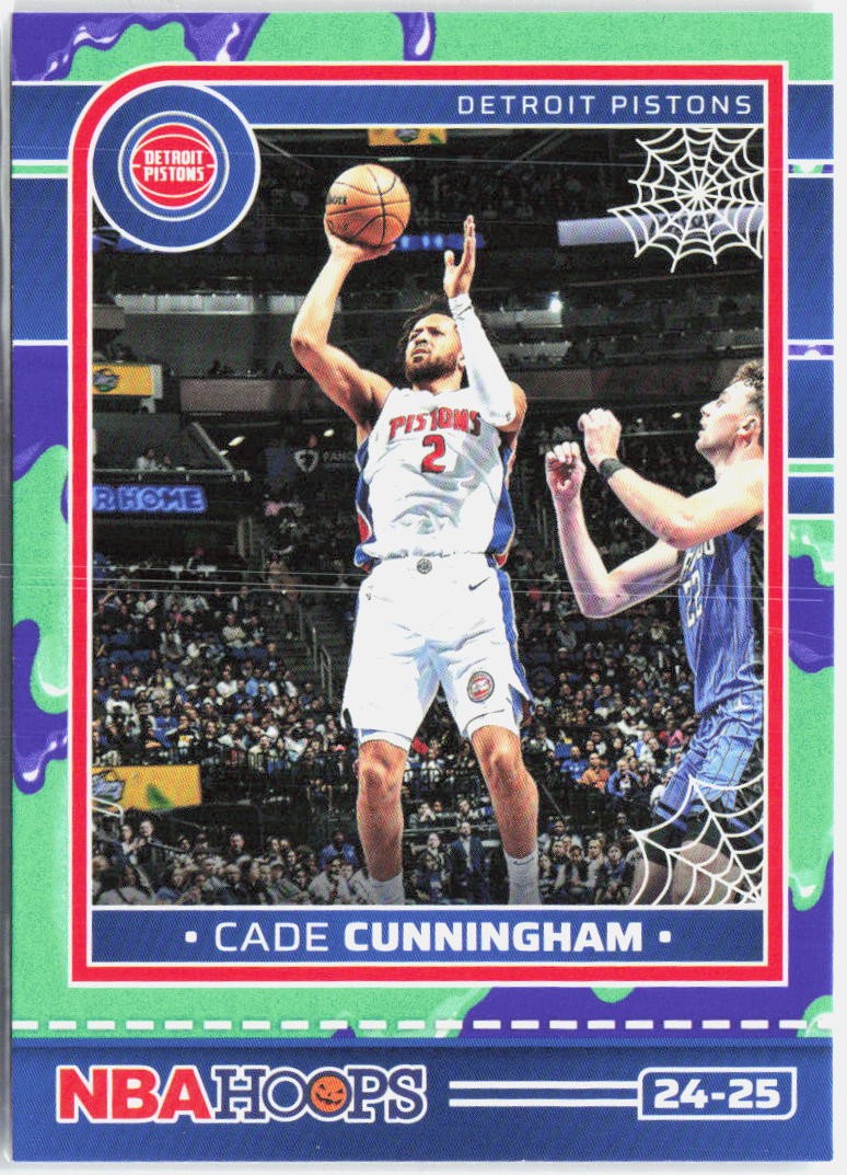 Basketball Cade Cunningham 209 Hoops Haunted Hoops - Slime 2024-25 NM