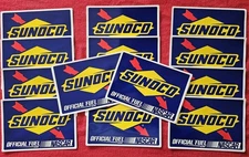 VINTAGE Sunoco Official Fuel of Nascar 2008 Sticker Decal 6.50" X 4.50" - LOT 14