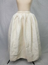 18th Century Quilted Petticoat Colonial Georgian Reenactment Underskirt Cream