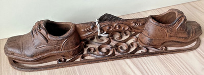 Türstopper Gusseisen Schuhe Landhaus esschert design Doorstopp Cast Iron Country