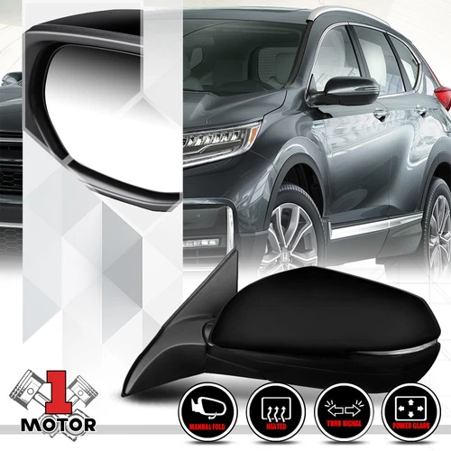 [Left] Driver Side Power+Heated Signal Foldable Mirror for 16-20 Honda HR-V/HRV