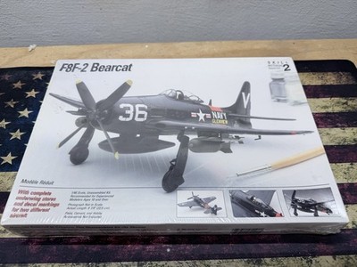 F8F-2 Bearcat  #519 Testors 1/48 Grumman Model Plane Kit 1992 new Sealed Box
