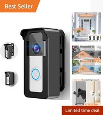 Ring Doorbell Angle Mount, 45 to 135 Degree Adjustable Anti-Theft Doorbell Mo..