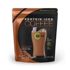 Chike Protein Iced Coffee Powder - Mocha - Whey Protein Isolate - 15.3oz