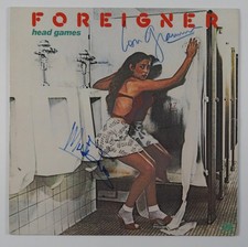 Foreigner Signed Autograph JSA Record Album Vinyl Lou Gramm Mick Jones