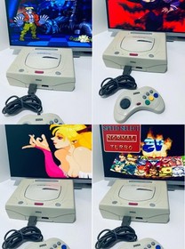 Sega Saturn HST-3220 Console w/ Controller & Game - Tested Working - Rare Retro