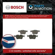 Brake Pads Set fits MERCEDES C220 S205, W205 2.2D Rear 14 to 18 OM651.921 Bosch
