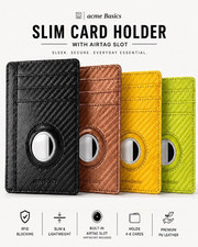 Slim Card Holder with Airtag Slot Acme Basics. 4 Colors