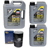 MotoröL Set 4100 5W-40 Liqui Moly 7 Liter + ÖLfilter FüR Alfa Romeo LDV Opel 2.5
