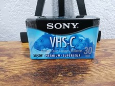 New Sony VHS-C 30 Min Premium TC-30VHGL Camcorder Tape  Single Tape Only