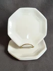4 Arcopal Opal Glass Octime Octagonal Salad Plates 7.5" Vintage
