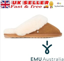 EMU Australia Jolie Ladies  suede slipper Chestnut Sz 9  FREE CARRIAGE