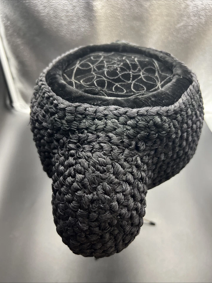 Sombrero Matador Vintage, Hecho a Mano, Acentos Terciopelo Negro Sombrero de Torero Foto 2 de 4