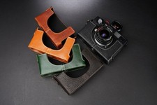 Handmade Genuine Real Leather Half Camera Case Bag Cover for Leica CL Part