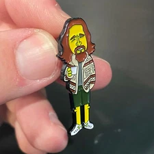 The BIg Lebowski Enamel Pin Dude Coen Brothers