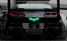 Glowing Batman Superhero Logo Stainless Steel License Plate Frame Rust Free