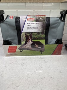coleman folding pet cot
