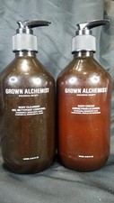 LOT 2x GROWN ALCHEMIST Body Cleanser/ Cream Chamomile Mandarin 16.9oz 500ml