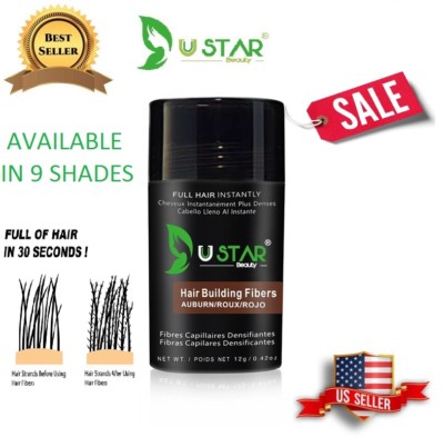 Hair Loss Solutions Concealer Ustar Hair Fibers 9 Colors 12g  